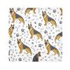 ODAWA Self-Adhesive Cloth, German Shepherd and Bones, 45 x 45 cm, Soft, Reusable, Camera Lens Protector view 1