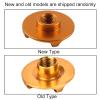Bicycle Suspension Fork Valve Cap, Aluminum Alloy, Blue (Yellow) view 3