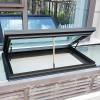Valdoza Skylight and Roof Window with Gas Spring, Tempered Glass Roof Hatch, Remote Control and Rain Sensor, Gray, 50 x 100 cm (19.7 view 1