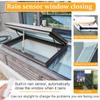 Valdoza Skylight and Roof Window with Gas Spring, Tempered Glass Roof Hatch, Remote Control and Rain Sensor, Gray, 50 x 100 cm (19.7 view 3