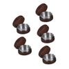 SAFIGLE 5-Pack Portable Wooden Ashtrays with Lids view 1