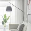 Wycian Kitchen Curtains, White Voile, 2-Pack, Solid Color, H138 x W107 cm per Panel view 4