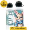 Water Bottle with Name for Schoolchildren | Rabbit Design 02 view 3
