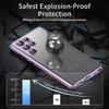 Privacy Magnetic Double-Sided Tempered Glass Case for Samsung Galaxy S25/S24/S23/S22/S21, Green, S22+/S22 Plus view 3