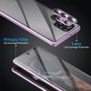 Privacy Magnetic Double-Sided Tempered Glass Case for Samsung Galaxy S25/S24/S23/S22/S21, Green, S22+/S22 Plus view 4