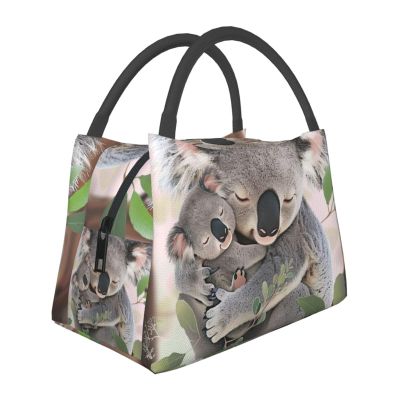 LRHCNZDCP Se Insulated Lunch Bag with Koala Mom and Baby Print