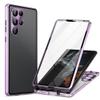 Privacy Magnetic Double-Sided Tempered-Glass Case for Samsung Galaxy S25/S24/S23/S22/S21, Gold (S21) view 2