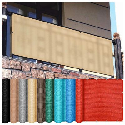 ZHJSHOU Beige Shade Net with Eyelets, 90% UV Protection, 5 x 12 m