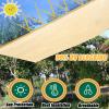 ZHJSHOU Beige Shade Net with Eyelets, 90% UV Protection, 5 x 12 m view 2