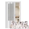 PVC Folding Door for Interior Use, 136 x 202 cm, White view 1