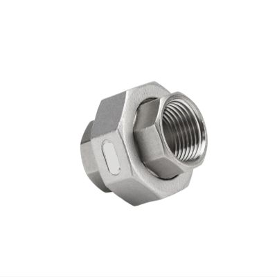JMRTQMEC 316L Stainless Steel Threaded-Port NPT Spherical Union/Flat-Seat Oil Ren Twist Pipe Fitting, 46-Point (G2-1/2)