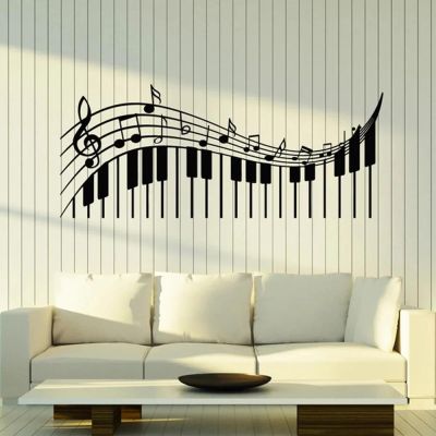 MIAOKEJIA Treble Clef Music Notes Wall Decal for Classroom, Piano, Living Room