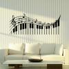 MIAOKEJIA Treble Clef Music Notes Wall Decal for Classroom, Piano, Living Room view 1