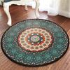 ZIUBMVDYC Washable Round Rug, Retro Country Style, 80 cm Diameter view 2