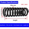 2 pcs 65Mn Spring Steel Compression Springs 1.5 x 29 x 300 mm (1.5 mm Wire Diameter x 29 mm Outer Diameter x 300 mm Length) view 2