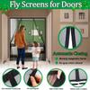 Black 165 x 230 cm Magnetic Screen Door for Balcony Doors view 3