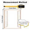Magnetic Window Insect Screen, 150 x 134 cm, No-Drill, Self-Closing, Black view 4