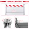 Blivysse Aluminum Alloy Flood Barrier for Doors, Outdoor Garage Door Protection, 50 × 160 cm (110 × 80 cm) view 3