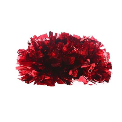 ESMENATZLS Plastic Cheerleader Pom-Poms for Sports, Team Spirit, Parties and Dance, Red