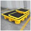 Modular Spill Containment Platform, Heavy-Duty Plastic Pallet for Drums, Leakproof, 17 Sizes, 130 x 110 x 30 cm view 1
