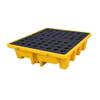Modular Spill Containment Platform, Heavy-Duty Plastic Pallet for Drums, Leakproof, 17 Sizes, 130 x 110 x 30 cm view 2