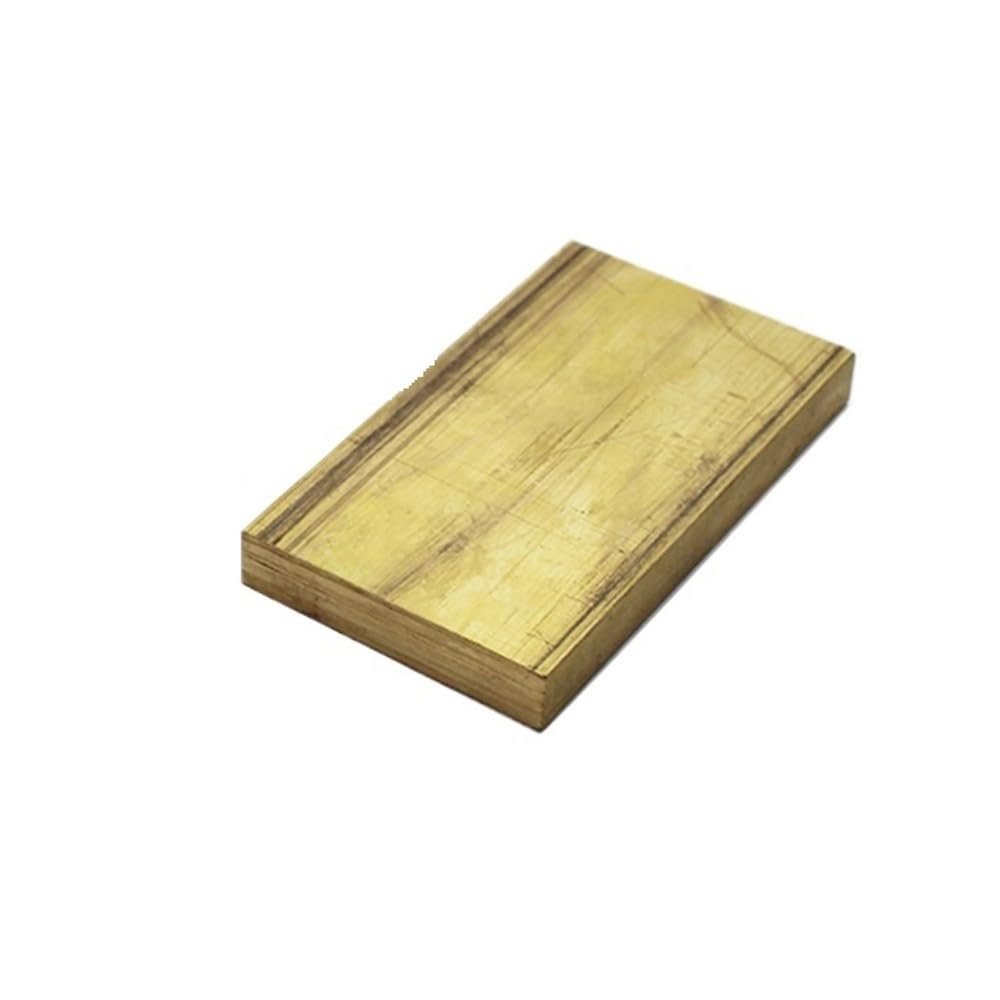 Brass Sheet, 200 mm Copper Rectangular Solid Metal Sheet, 1 Pc, Brass Flat Strips, 10 x 50 mm