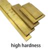 Brass Sheet, 200 mm Copper Rectangular Solid Metal Sheet, 1 Pc, Brass Flat Strips, 10 x 50 mm view 2