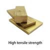 Brass Sheet, 200 mm Copper Rectangular Solid Metal Sheet, 1 Pc, Brass Flat Strips, 10 x 50 mm view 4