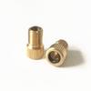 2-Pack Bicycle Valve Converters with Adapters and Sealing Rings, Gold-Tone view 1