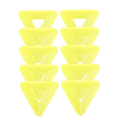 Mipcase 10-Piece PE Sports Cones for Soccer, Basketball and Tennis Training