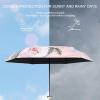 Folding Sun Umbrella, Compact, Lightweight, Floral Pattern view 4