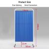 BDFJBRWG Mobile Medical Privacy Screen, 70.8 in. Folding Room Divider with Casters, 3-Panel, Dark Blue view 2