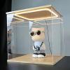 Vibeo Clear Acrylic Display Case with LED Light, Stackable, Dustproof, 40 x 30 x 35 cm (16 x 12 x 14 in) view 1