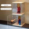 Vibeo Clear Acrylic Display Case with LED Light, Stackable, Dustproof, 40 x 30 x 35 cm (16 x 12 x 14 in) view 3