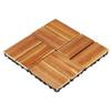 SPXMQSS Wood-Look Balcony Flooring, Interlocking Deck Tiles with Drainage, 30 x 30 x 2.2 cm, 22 Pieces view 1
