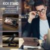Belzsxy Phone Case for Realme 10 Pro Plus, Foldable PU Leather Case, Coffee view 2