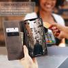 Belzsxy Phone Case for Realme 10 Pro Plus, Foldable PU Leather Case, Coffee view 4