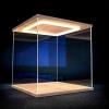Vibeo Acrylic Display Case with LED Lighting, Door and Base for Minifigures, Cars and Toys, 35 x 30 x 20 cm (14 x 12 x 8 in) view 1