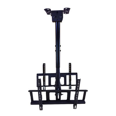 CAFIEDR TV Stand, TV Wall Mount, Dual-Screen TV Ceiling Mount for 32–60-Inch TVs, Height-Adjustable Telescoping TV Mount, 110 lb Capacity