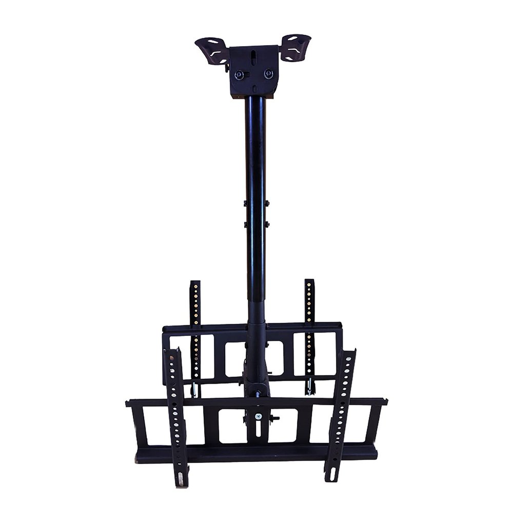 CAFIEDR TV Stand, TV Wall Mount, Dual-Screen TV Ceiling Mount for 32–60-Inch TVs, Height-Adjustable Telescoping TV Mount, 110 lb Capacity