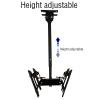 CAFIEDR TV Stand, TV Wall Mount, Dual-Screen TV Ceiling Mount for 32–60-Inch TVs, Height-Adjustable Telescoping TV Mount, 110 lb Capacity view 4