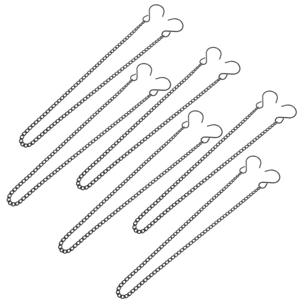 Milisten 6-Piece Metal Hanging Chains with Hooks