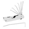 6-in-1 Lock Picking Set, Comb Picks, Long-Handle Hook Tools, Portable Stainless Steel Kit (1 pc) view 2