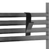 Anwicar 60 cm Wall-Mounted Towel Rack with Hooks, Matte Black view 4