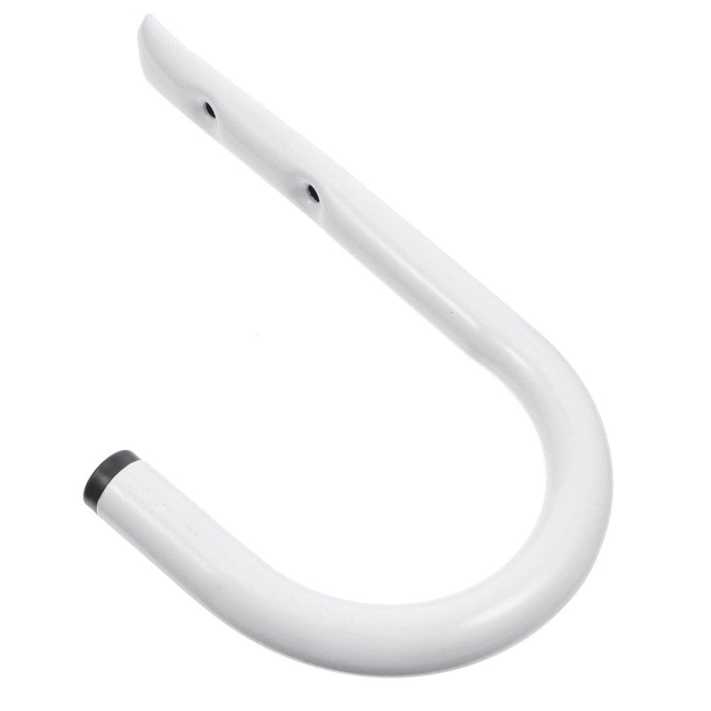 Iron Garage Wall Hooks, White, for Ladders and Tools
