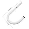Iron Garage Wall Hooks, White, for Ladders and Tools view 2