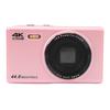 Digital Camera, 4K Ultra HD & 44MP Autofocus Camera with 16x Zoom and Anti-Shake, Compact Point-and-Shoot Camera for Teens, Kids, and Beginners (Cherry) view 1