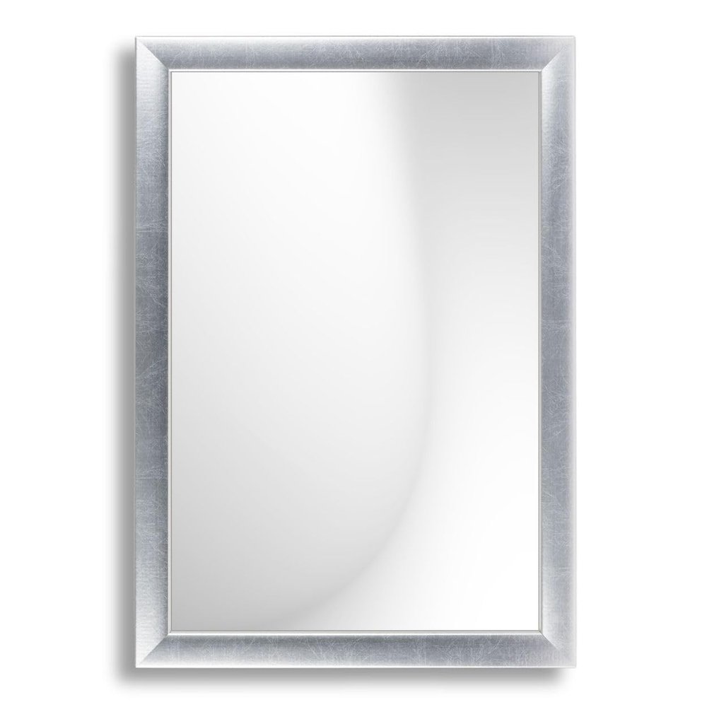 Infantasie N3 Made-to-Measure Wall Mirror with Frame, 70 x 110 cm, Silver