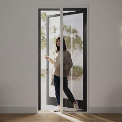 Cocoon Pleated Insect Screen Door 96 x 218 cm, White Frame