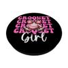 Croquet Girl Player Mom Mother's Day Coquette Bow PopSockets Adhesive PopGrip view 2